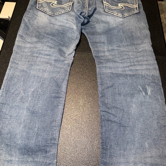 Silver Jeans Men's Relaxed Fit Jeans - Faded Blue - Picture 2 of 6